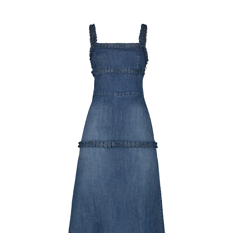 Bella Dress - Denim Blue