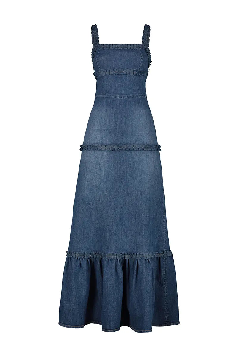 Bella Skirt - Denim Blue