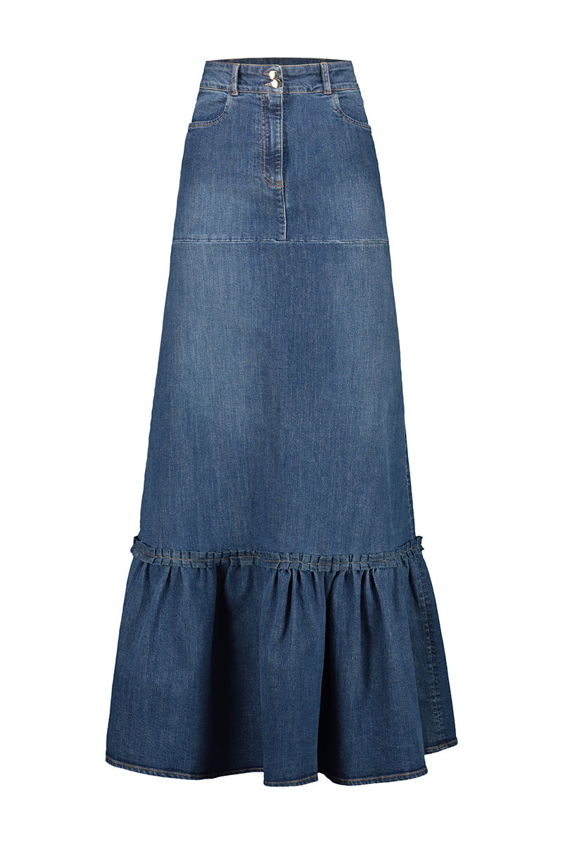 Bella Skirt - Denim Blue