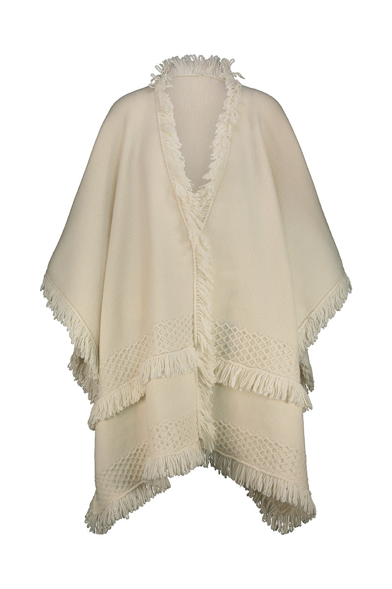 Angelique Poncho - Cream