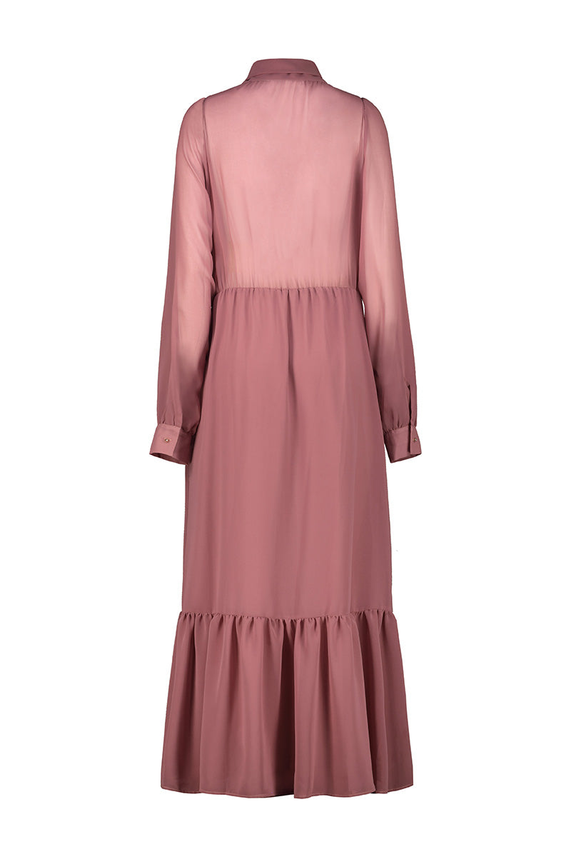 Ophelia long Dress - Dusty Rose