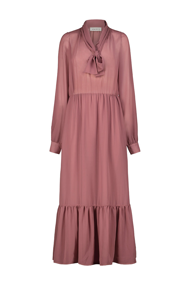 Ophelia long Dress - Dusty Rose