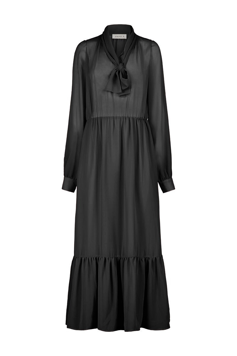 Ophelia long Dress - Black