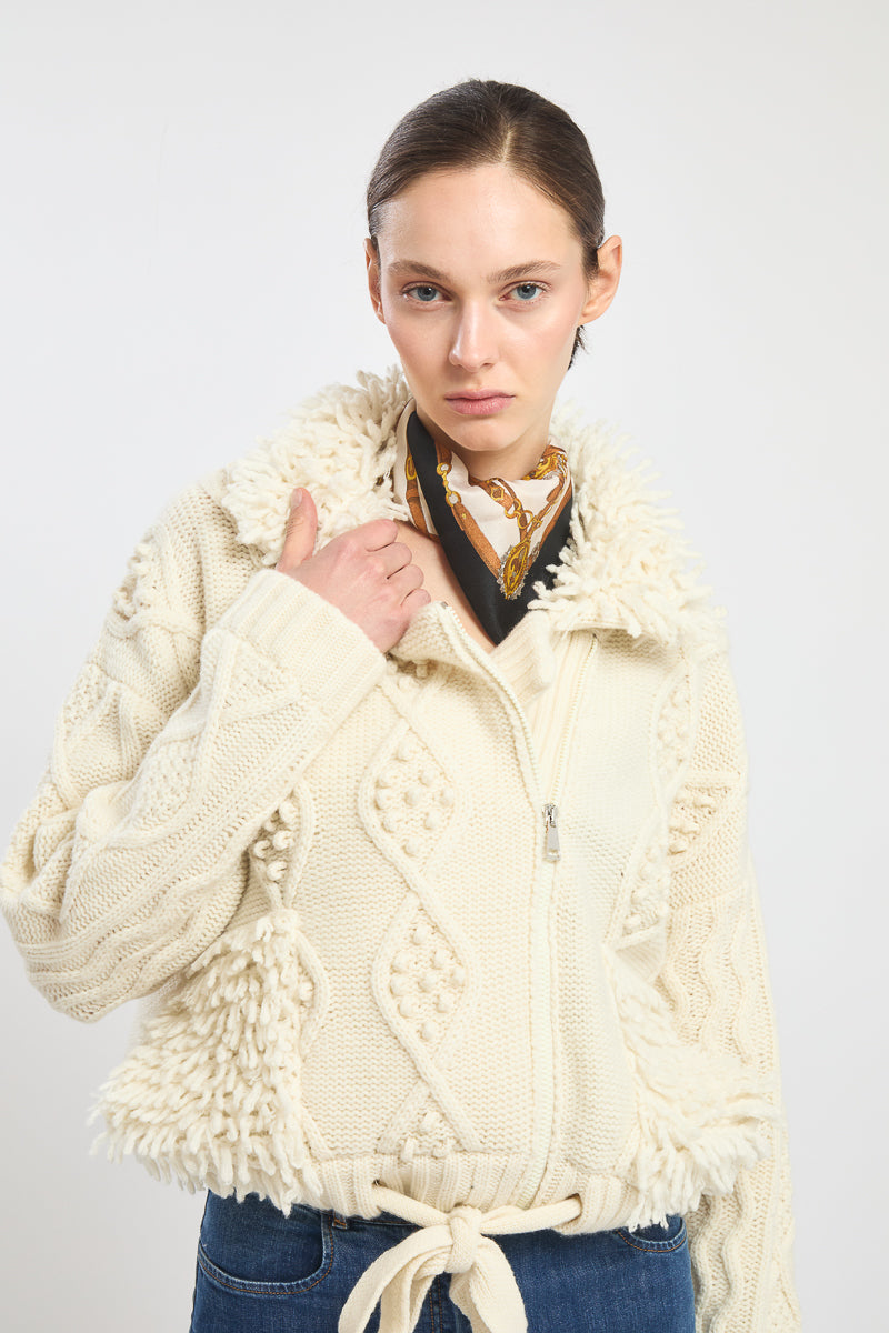 Ambre Bomber - Cream