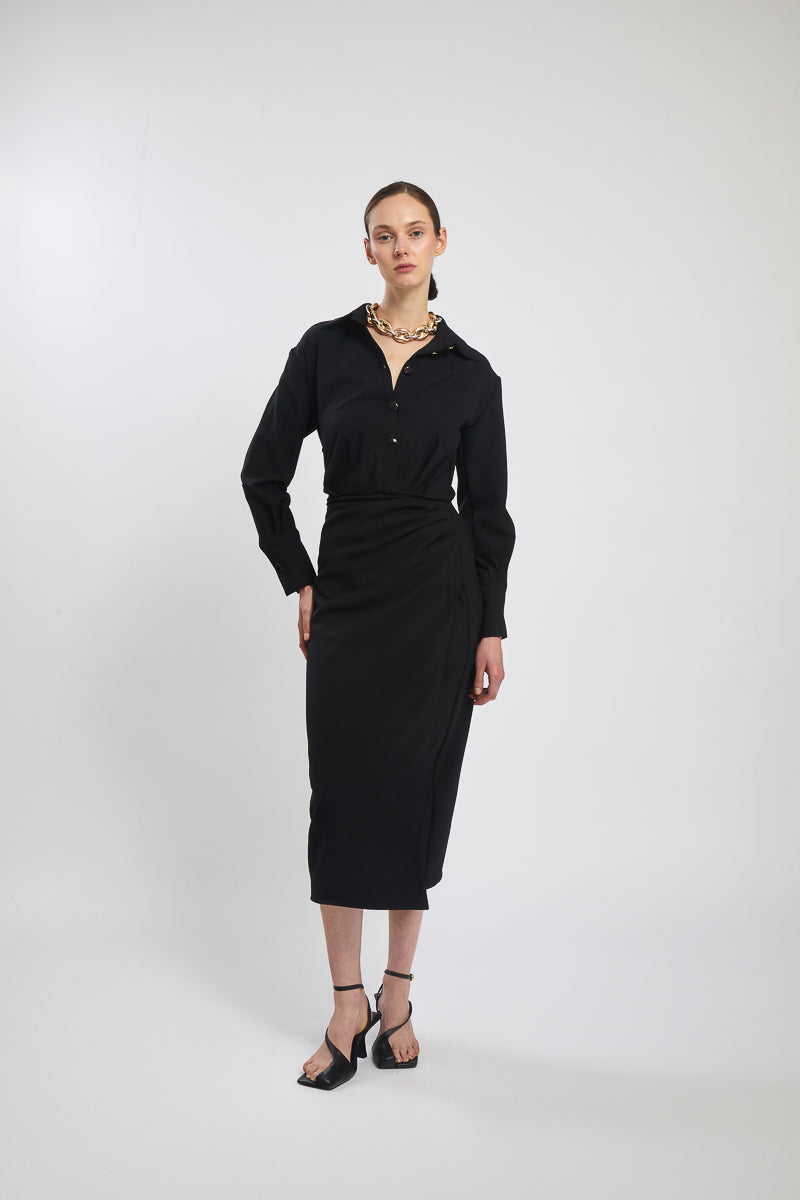Sofia long Dress - Black