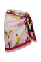 GIADA IN CHERRY BOUGANVILLE PRINT COTTON & SILK