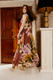 CLEMENTINE IN CHOCOLATE BOUGANVILLE PRINTED GEORGETTE