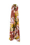 CLEMENTINE IN CHOCOLATE BOUGANVILLE PRINTED GEORGETTE