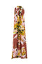 CLEMENTINE IN CHOCOLATE BOUGANVILLE PRINTED GEORGETTE