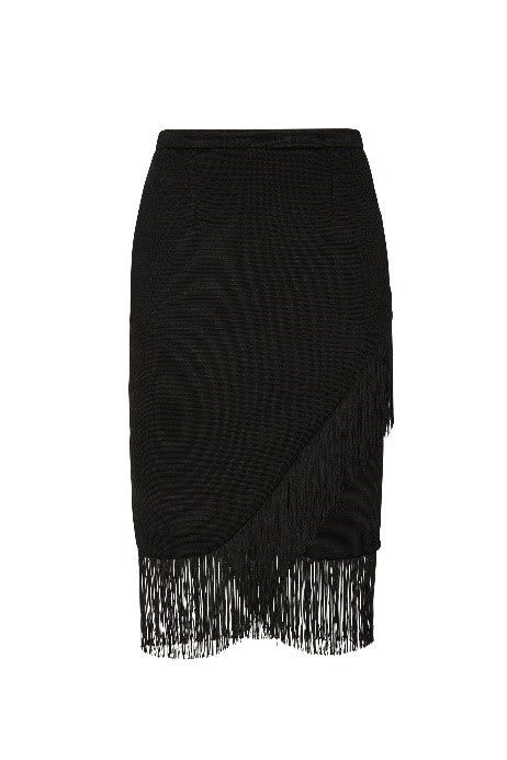 Crepe Couture Skirt for Woman in Black | Valentino IL